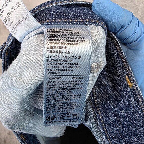 Levis 80s Mom Jeans Womens 30x30 Blue High Rise Tapered Leg Denim 100% Cotton - Picture 11 of 13